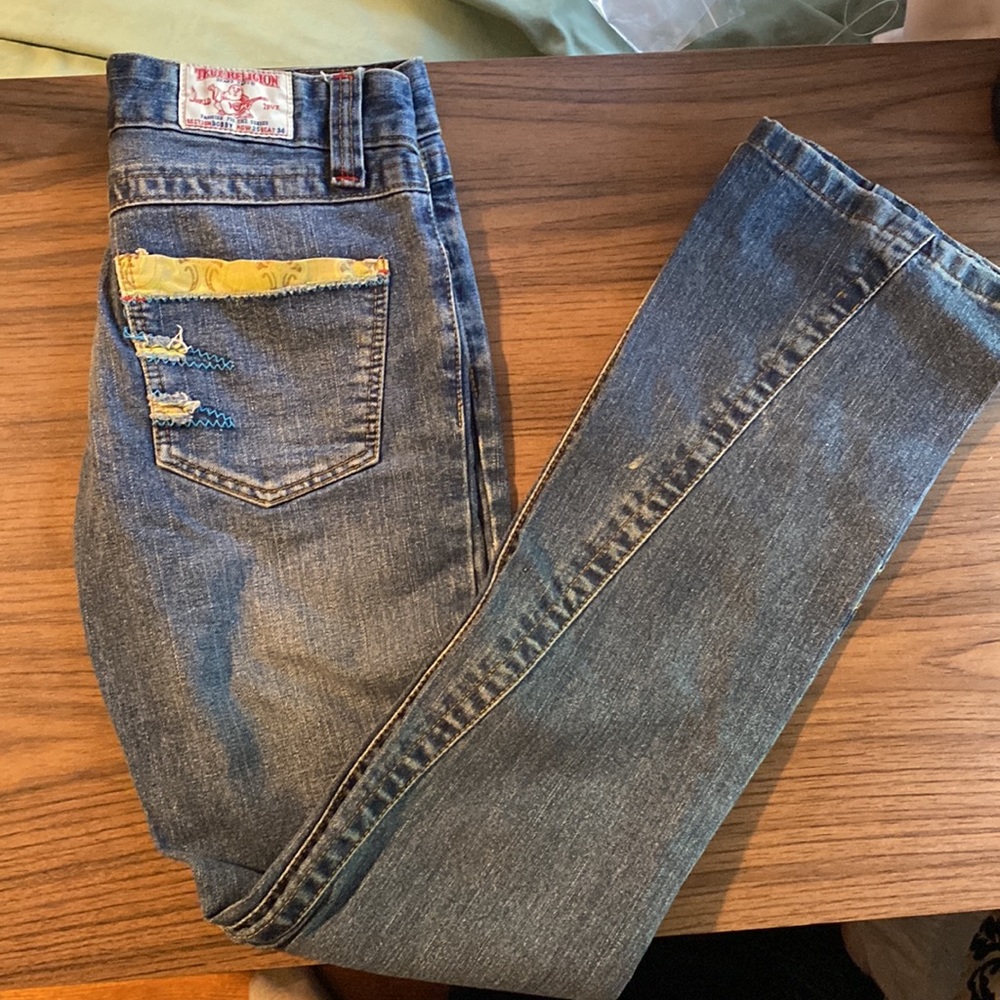 True Religion Womens Embroidered Jeans. New - Picture 1 of 6